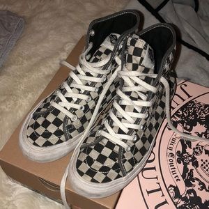 Checkered Hi Top Vans